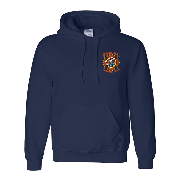 Customized Fire Dalmatian Fire Station Premium Hoodie