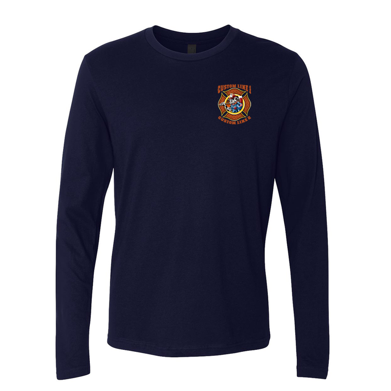 Customized Fire Dalmatian Fire Station Premium Long Sleeve Shirt
