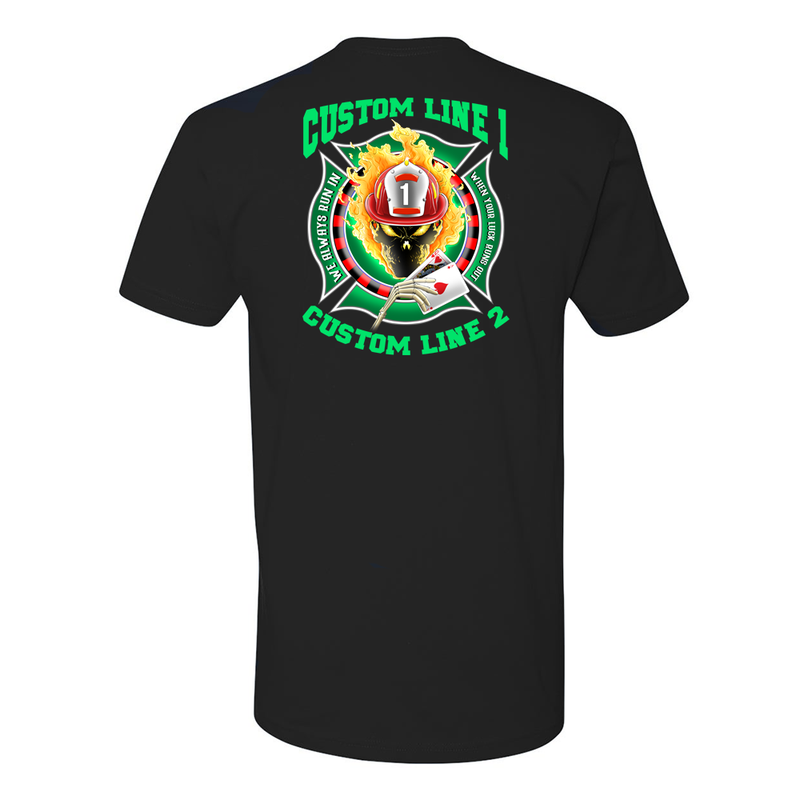 Fire Fighter Premium Station Shirt Custom Gambling Design