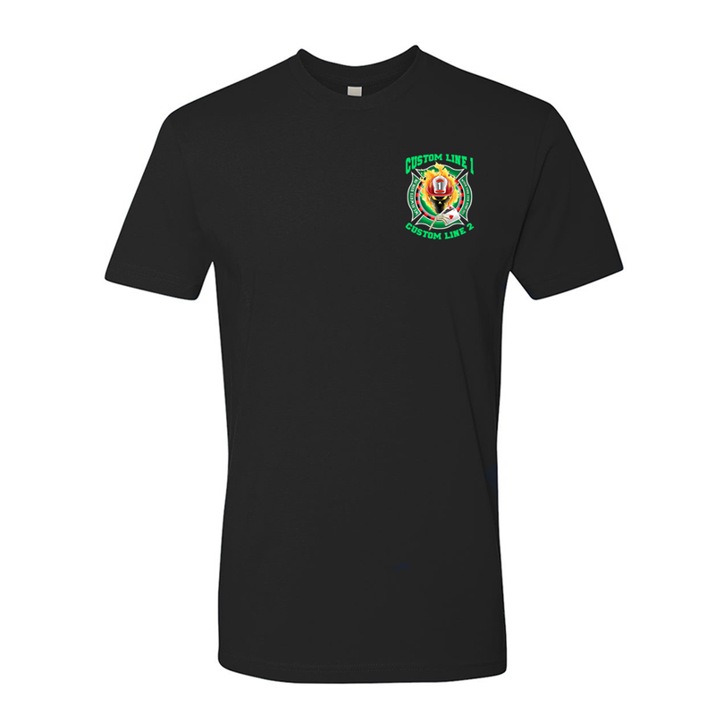 Fire Fighter Custom Shirt Featuring Poker, Maltese and Skull Design