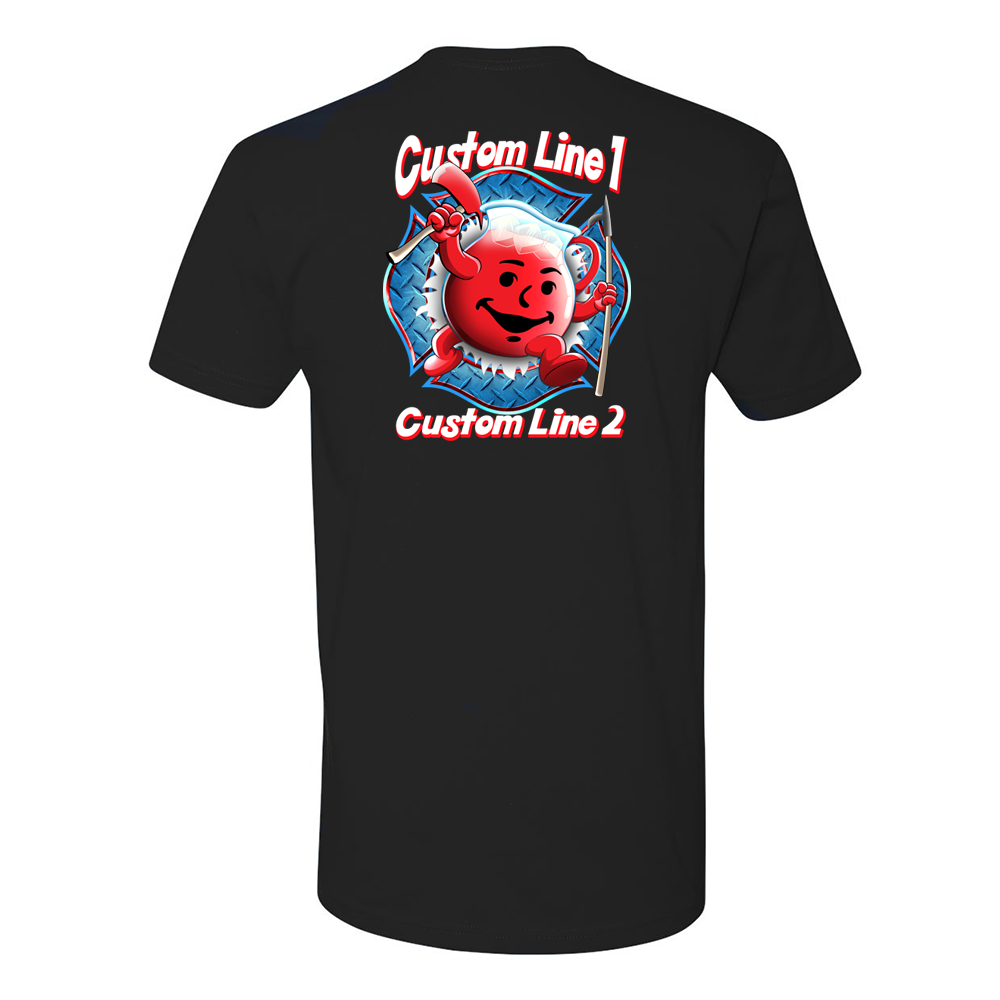 Custom Fire Station Kool Aid Man Premium T-Shirt