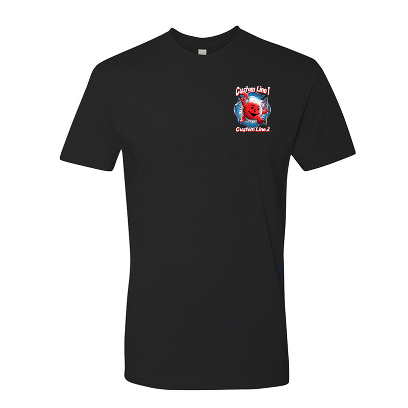 Customizable Firefighter Shirt with Kool Aid Man 