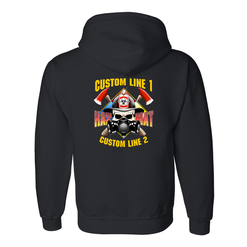 Customized HAZ MAT Skull Fire Station Premium Hoodie