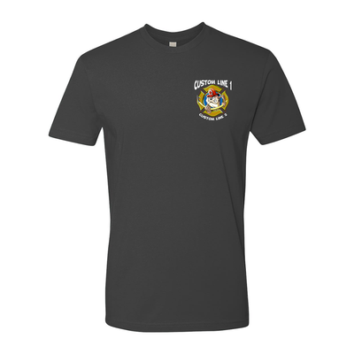 Firefighter Custom T-Shirt with Tasmanian Devil Detail