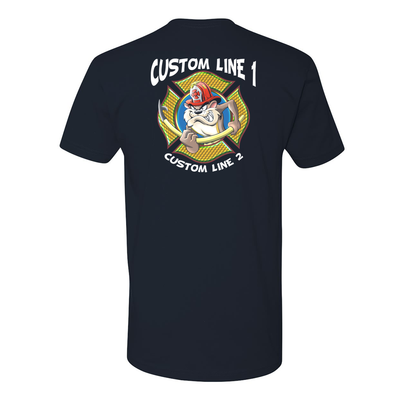 Fire Fighter Tasmanian Devil and Maltese Fire Station Custom Shirt