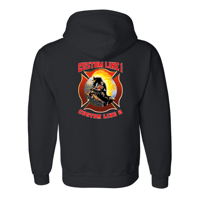 Customized Fire Axe Stallion Fire Station Premium Hoodie
