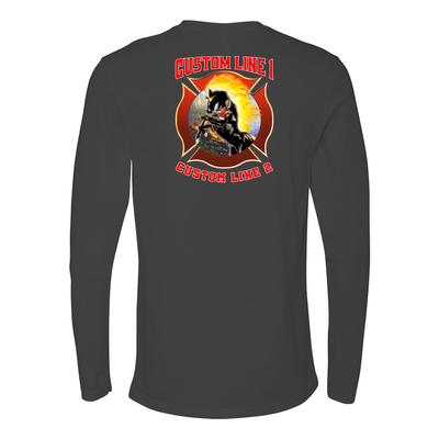 Customized Fire Axe Stallion Fire Station Premium Long Sleeve Shirt