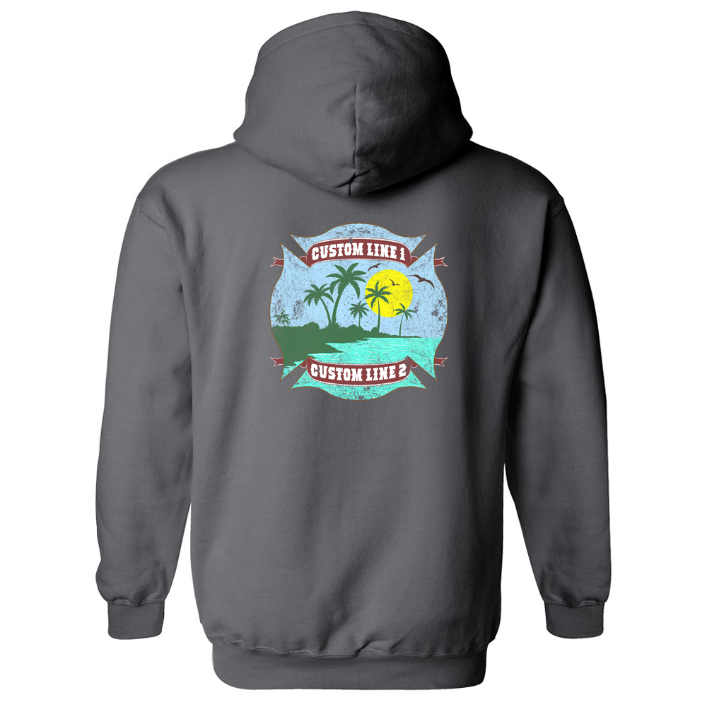 Customized Tropical Fire Station Premium Hoodie