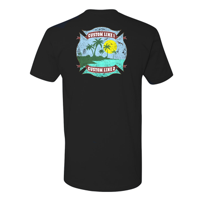 Tropical Firefighter Custom Shirt