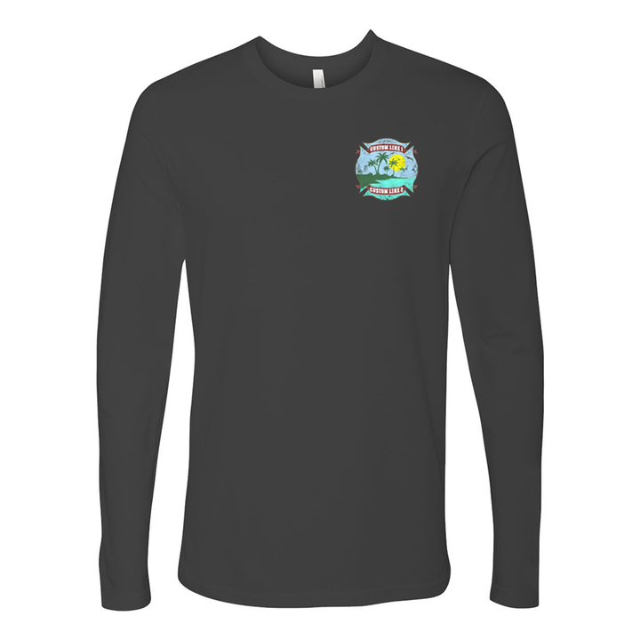 Customized Tropical Fire Station Premium Long Sleeve Shirt