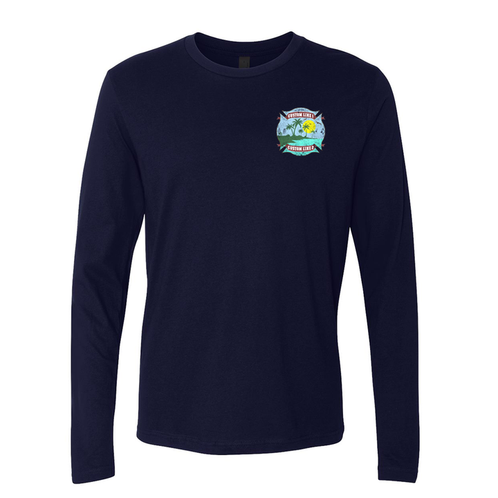 Customized Tropical Fire Station Premium Long Sleeve Shirt