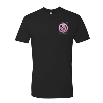 Breast Cancer Pink Ribbon Fire Station Shirt