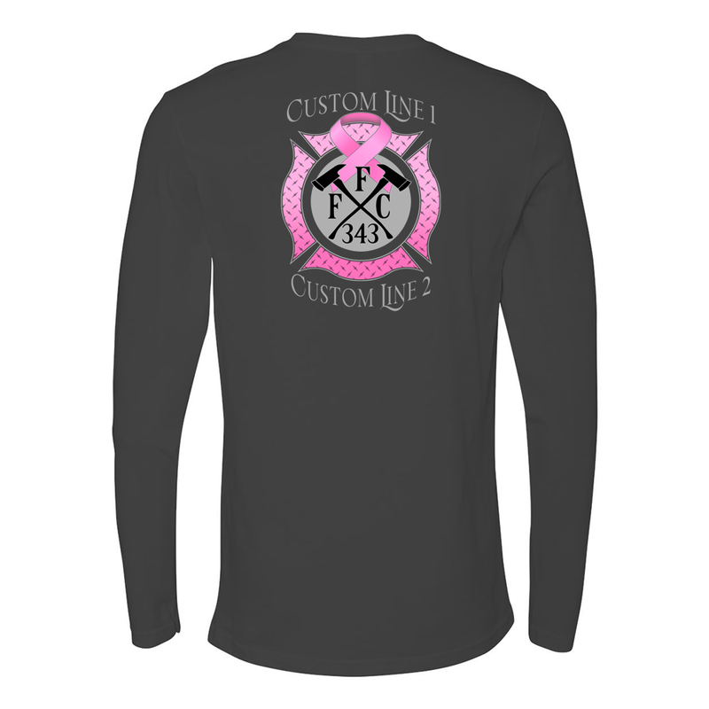 Customized FFC 343 Breast Cancer Awareness Premium Long Sleeve Shirt