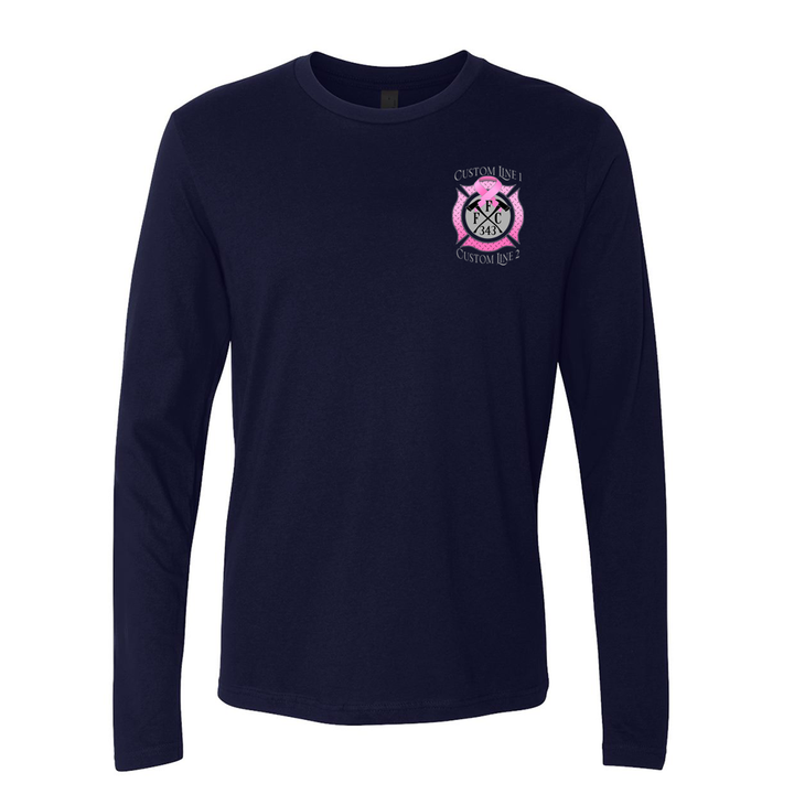 Customized FFC 343 Breast Cancer Awareness Premium Long Sleeve Shirt