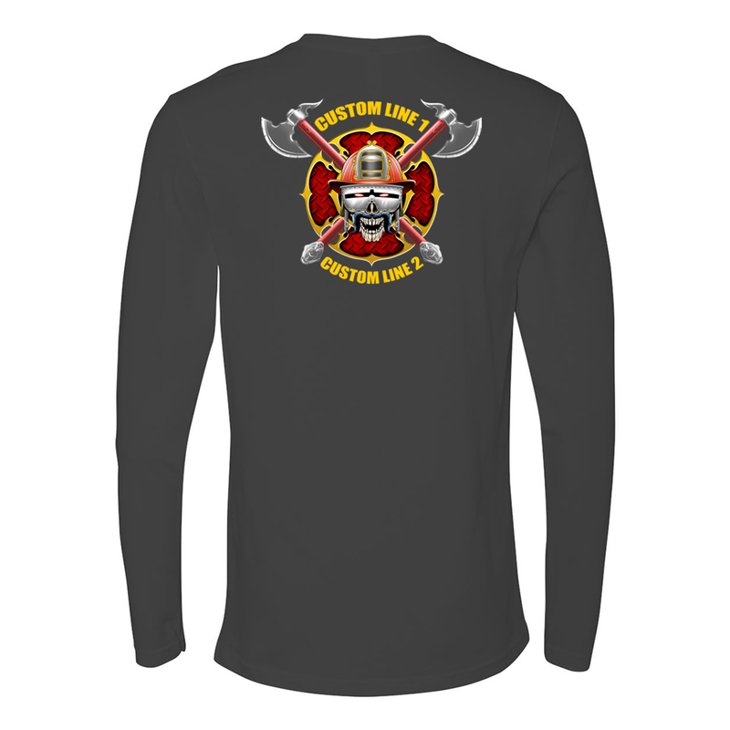 Customized Staches & Axes Fire Station Premium Long Sleeve Shirt