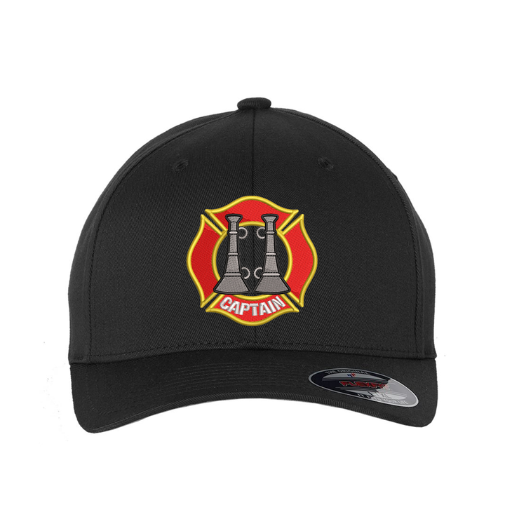 Two Bugle Fire Captain Flexfit Hat