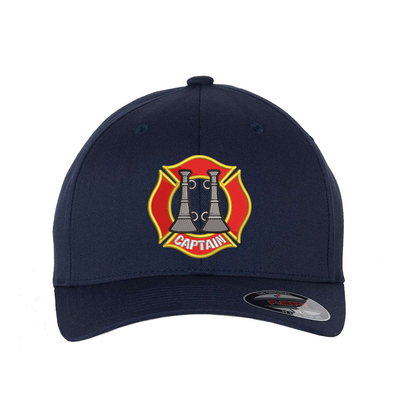Two Bugle Fire Captain Flexfit Hat