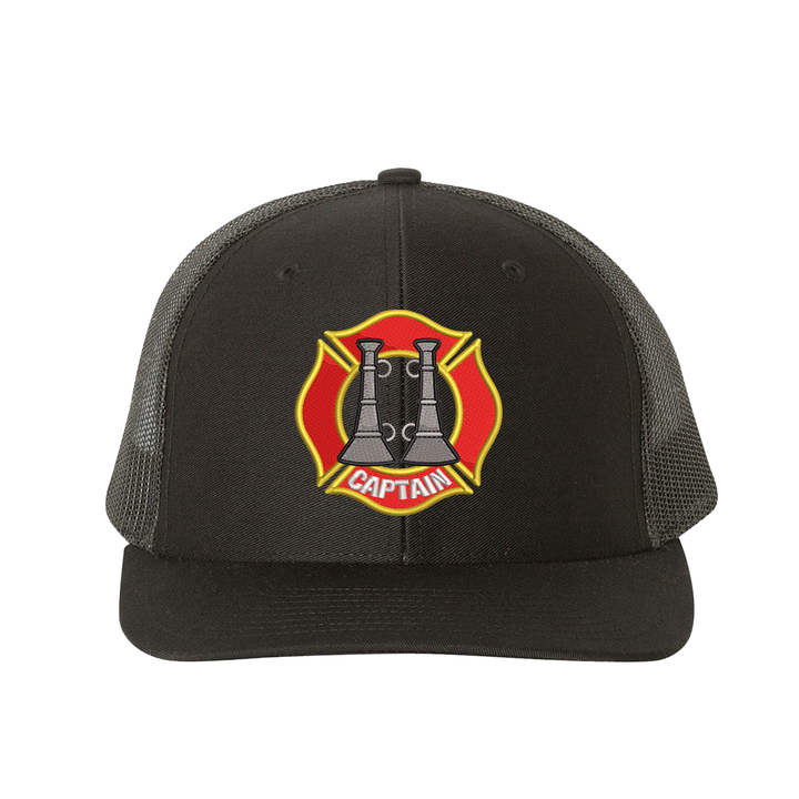 Two Bugle Fire Captain Snapback Trucker Hat