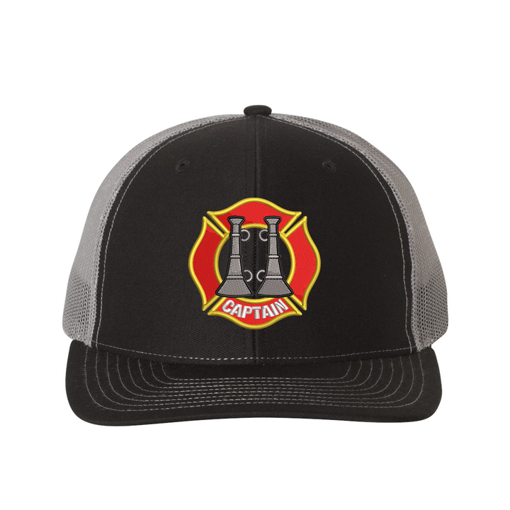 Two Bugle Fire Captain Snapback Trucker Hat