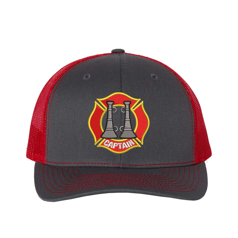 Two Bugle Fire Captain Snapback Trucker Hat