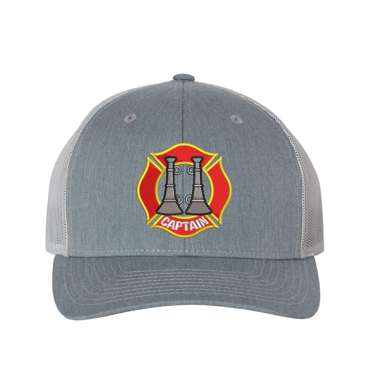 Two Bugle Fire Captain Snapback Trucker Hat