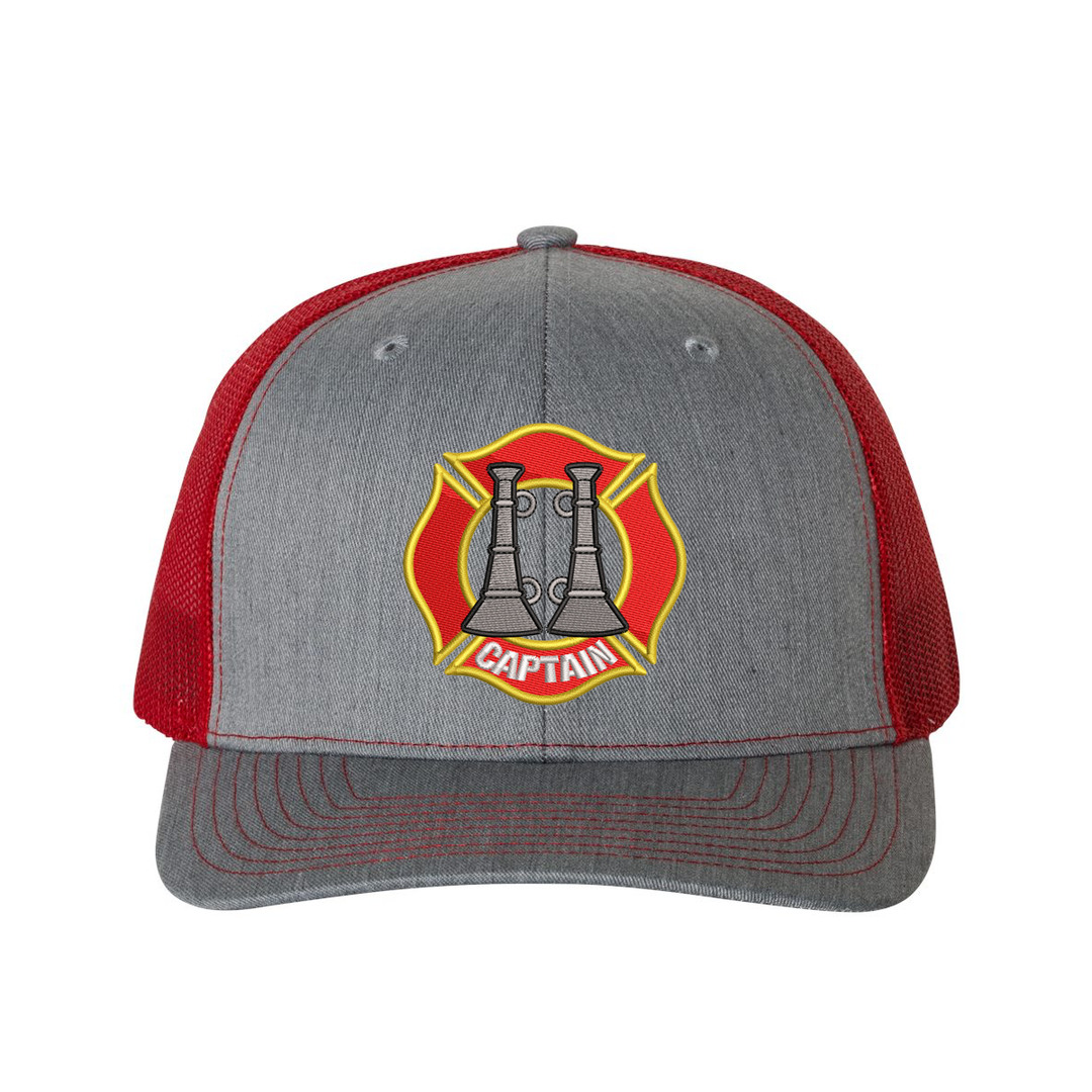 Two Bugle Fire Captain Snapback Trucker Hat