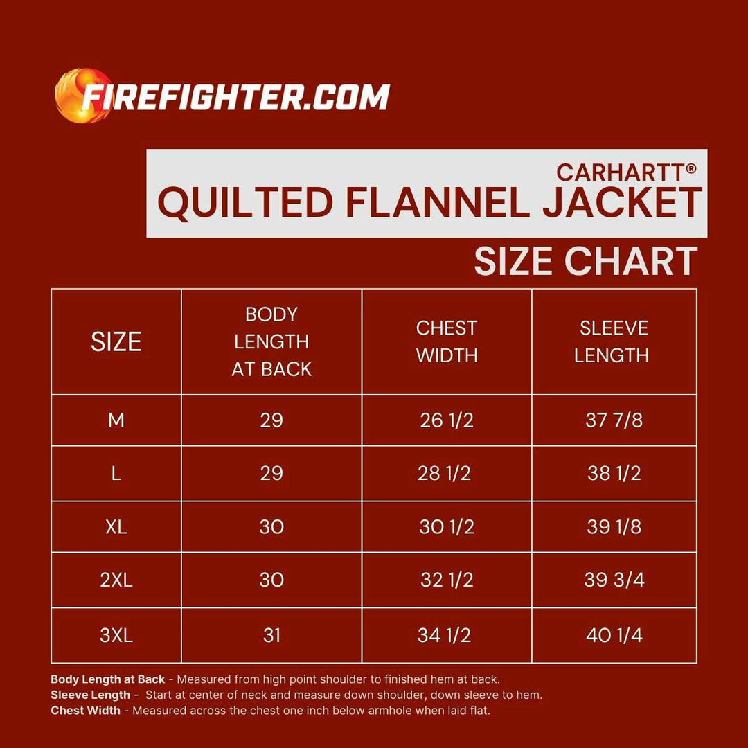 Carhartt-Quilted-Flannel-Firefighter-Jacket-Size-Chart