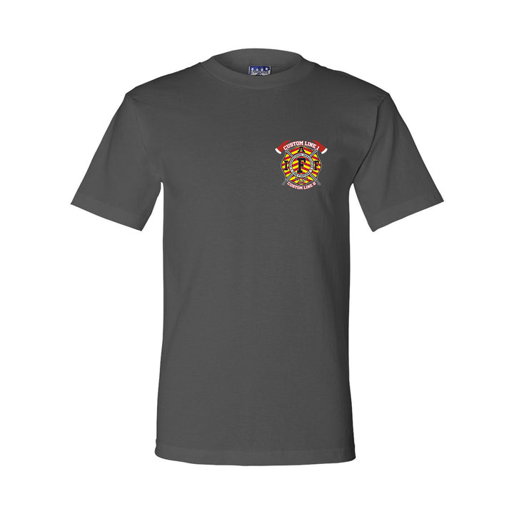 Customized IAFF Red & Yellow Chevron Premium T-Shirt
