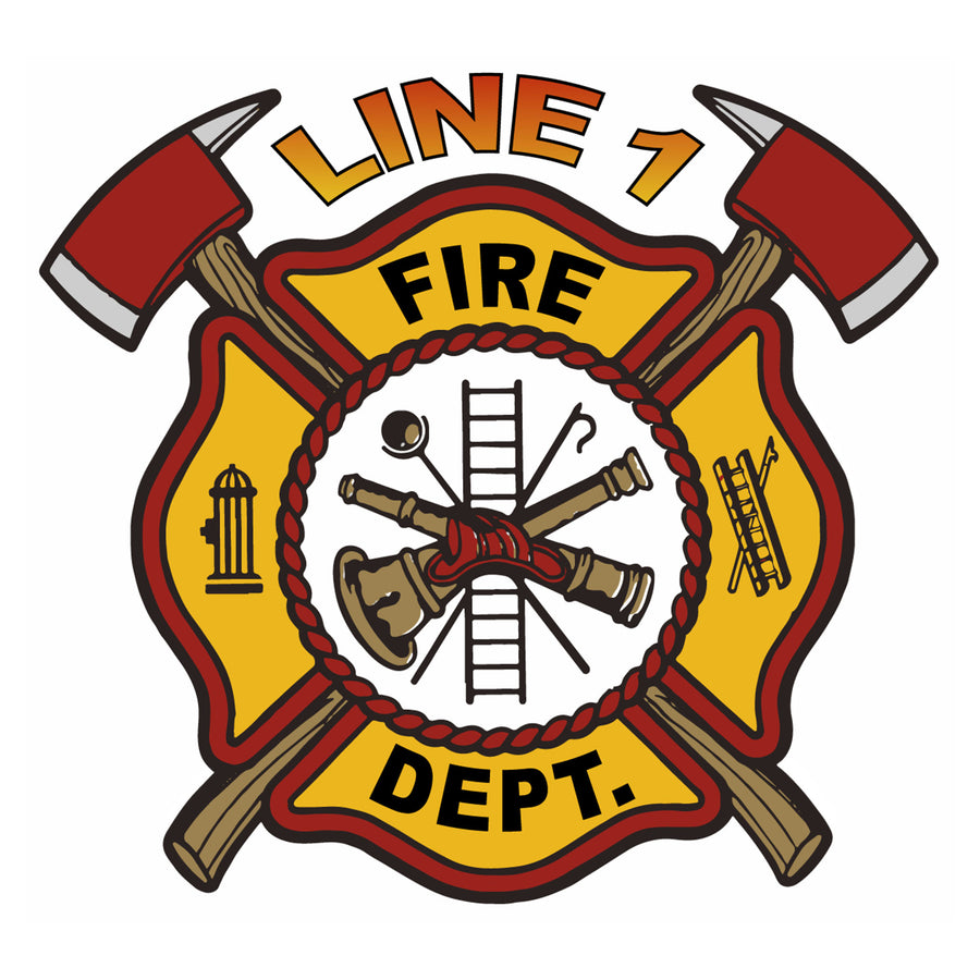 Custom Axe Scramble Fire Department Decal 