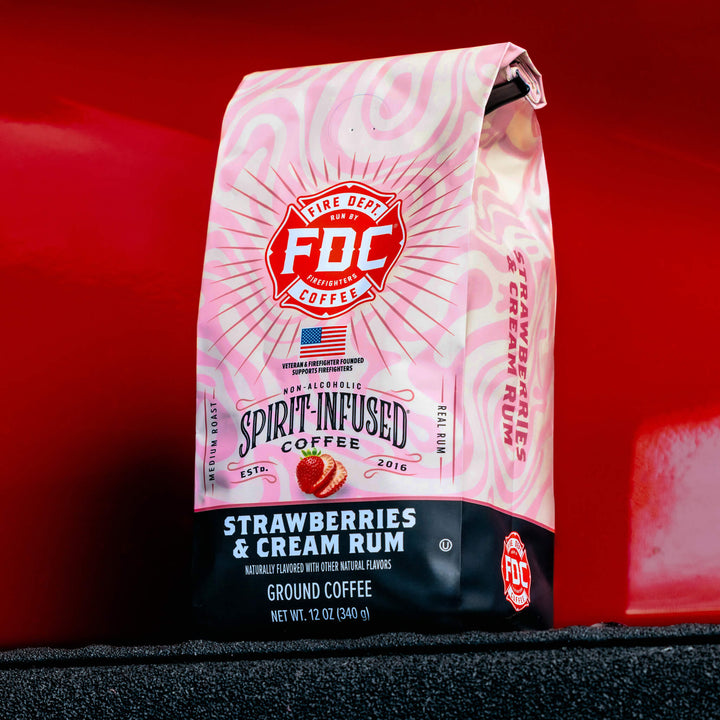 Strawberries and Cream Rum Infused Coffee