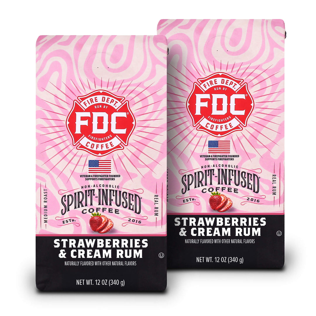 Strawberries and Cream Rum Infused Coffee