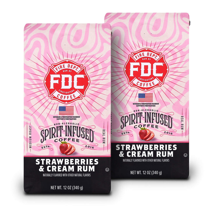 Strawberries and Cream Rum Infused Coffee