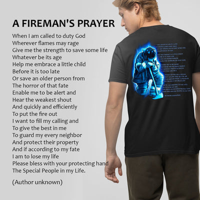 Prayer T-Shirt for firefighter