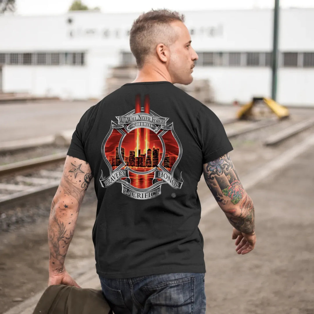 Durable firefighter t-shirt designed for everyday use