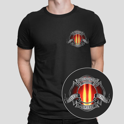 Firefighter t-shirt with high-quality print