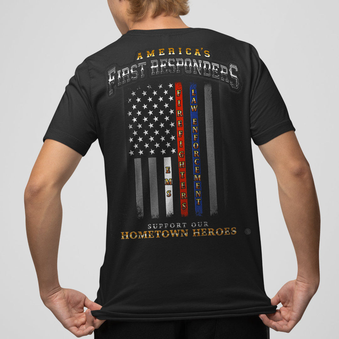 Americas First Responder Flag T-Shirt