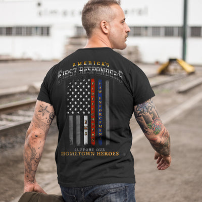 Black Firefighter T-Shirts