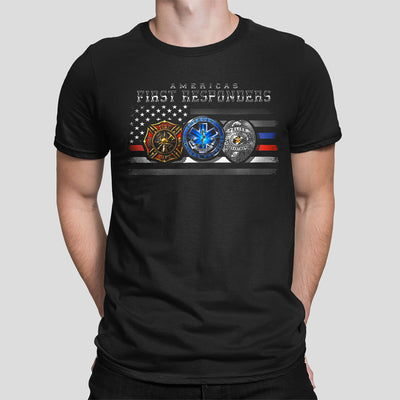 Americas First Responder Flag Short Sleeves