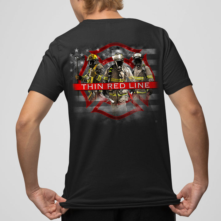 Thin Red Line Firefighter Short Sleeves