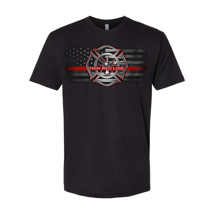 Thin red line firefighter tee designed for comfort and respect for service