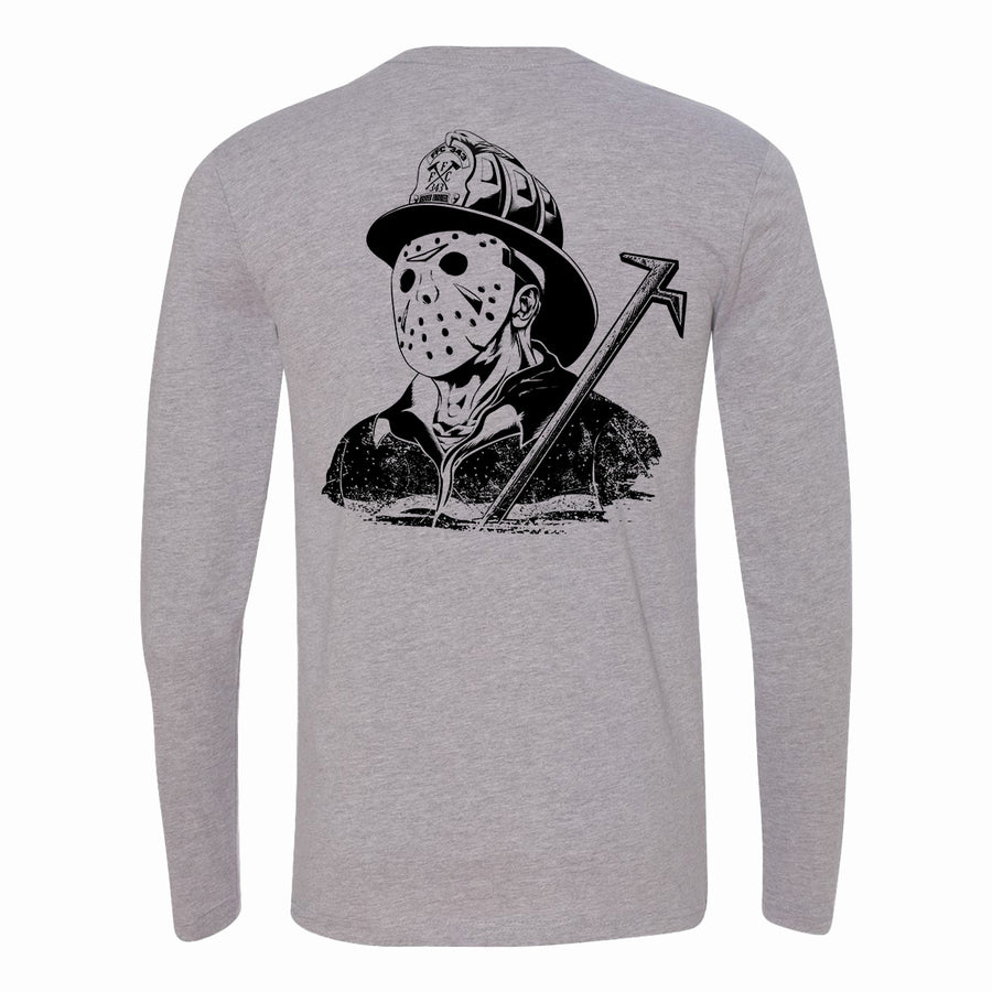 Firefighter long sleeve shirt with bold design for men