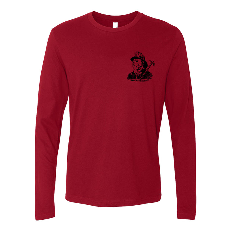 Firefighter long sleeve shirt with bold design for men