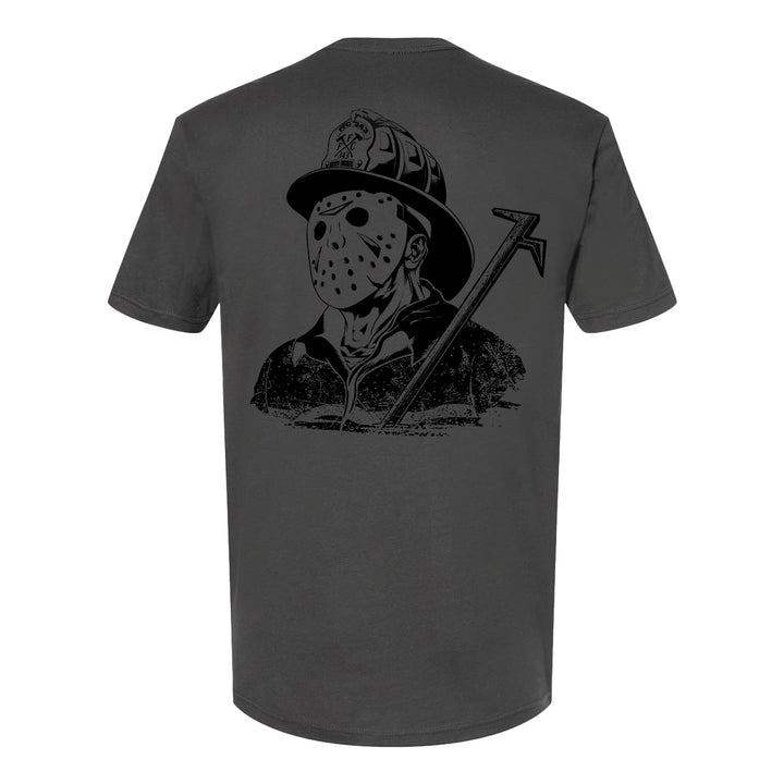 Firefighter graphic art on durable everyday t-shirt