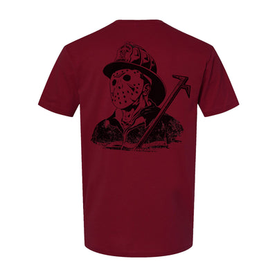 Men's firefighter t-shirt with bold graphic print