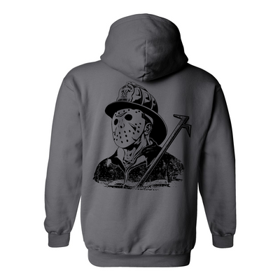 Firefighter hoodie with bold graphic design for men