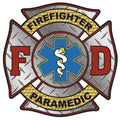Firefighter/Paramedic Diamond Plate Maltese - DECAL