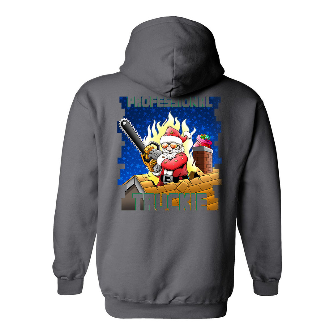 Professional Truckie Santa Firefighter Premium Hoodie