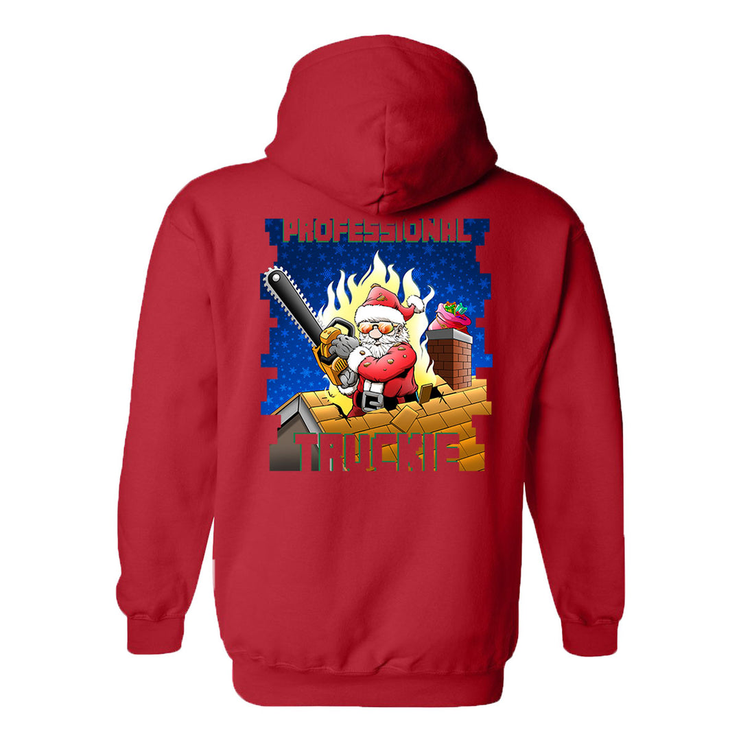 Professional Truckie Santa Firefighter Premium Hoodie