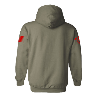 Durable firefighter hoodie with a unique holiday design