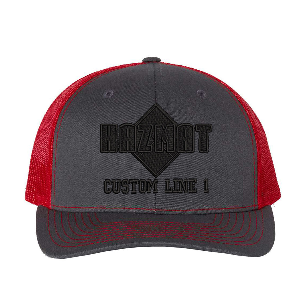 Customized Hazmat Blackout Snapback Trucker Hat